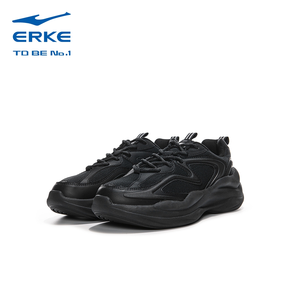 ERKE Men Jogging Shoes , Black ,11125202367-003