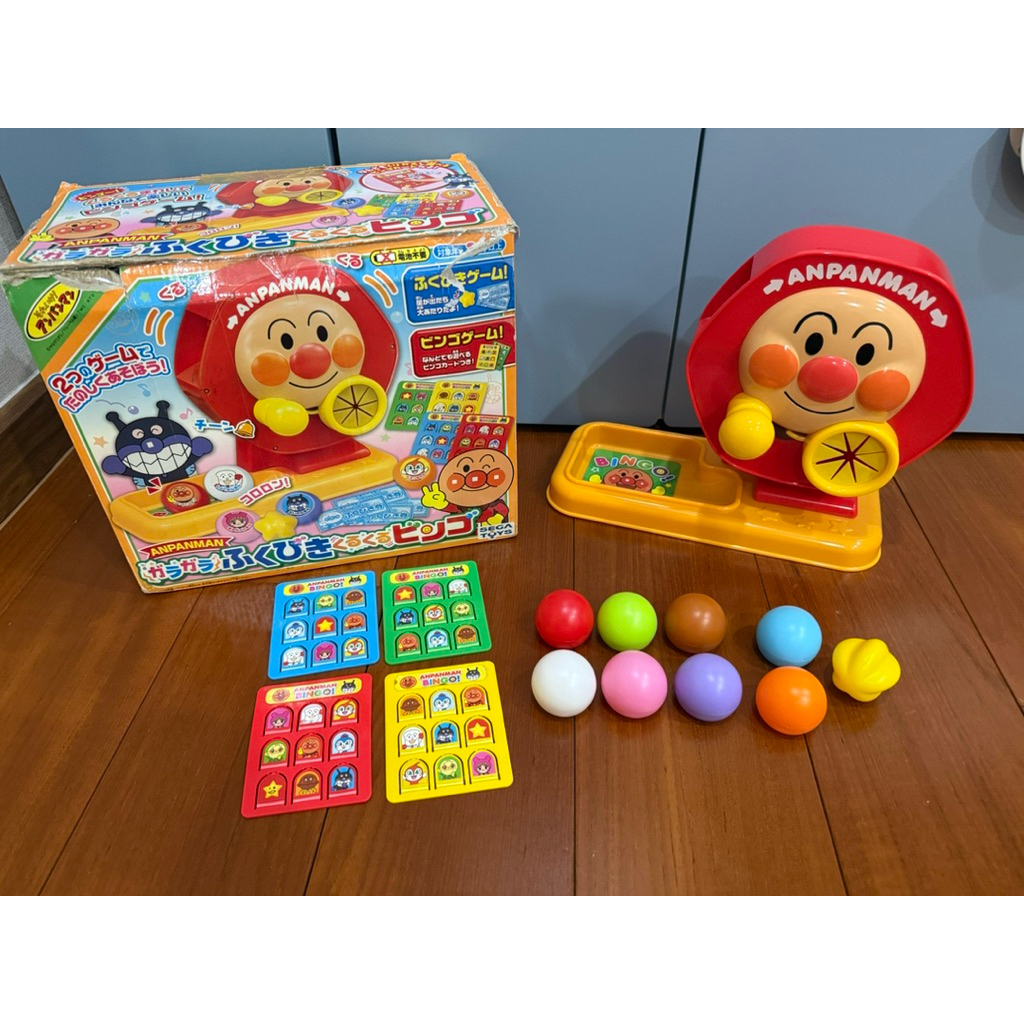 Anpanman Rattle Bingo Round and Round Lottery เกมส์ bingo ตู้หมุนบอลอันปังแมน