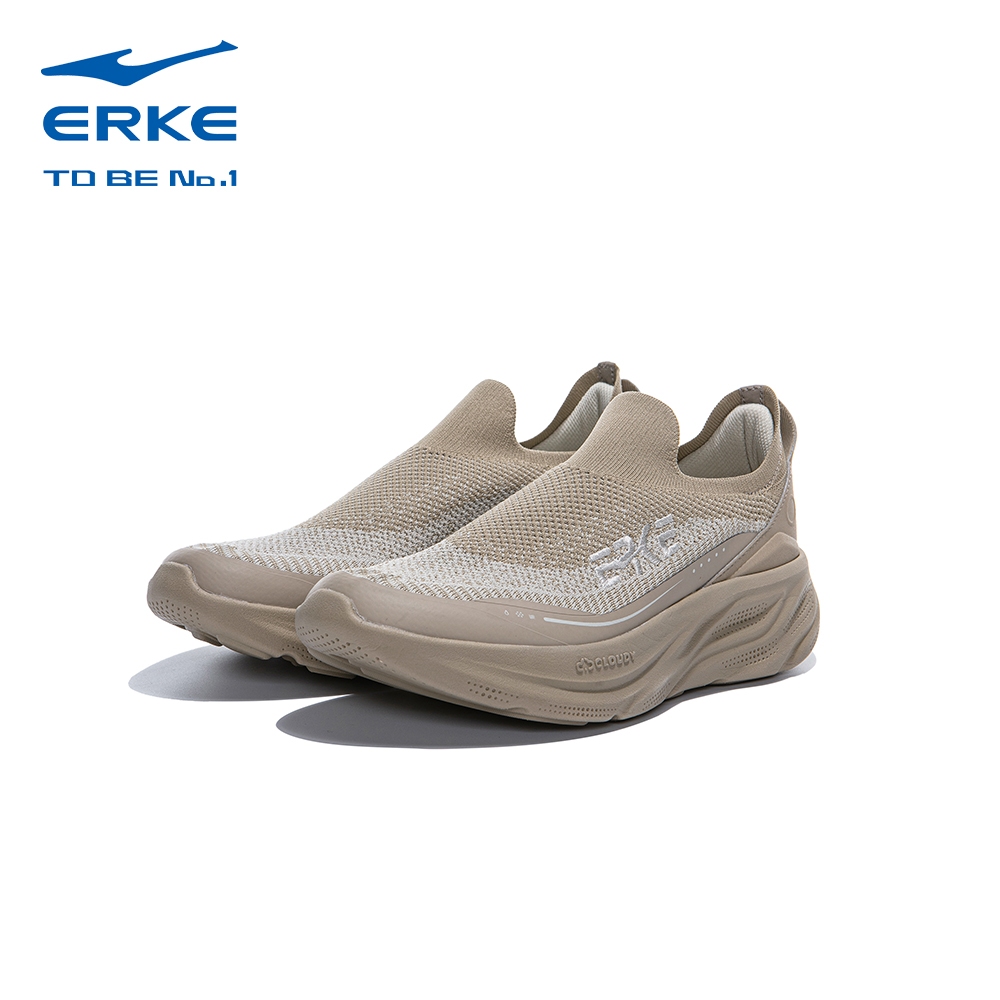 ERKE Men Trendy Cross Training Shoes ,L.Mist Gray/Taupe Brown ,11125214394-805