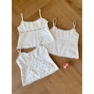Cintage♡ CT2200 สายเดี่ยวระบายลูกไม้Lyla14 💕