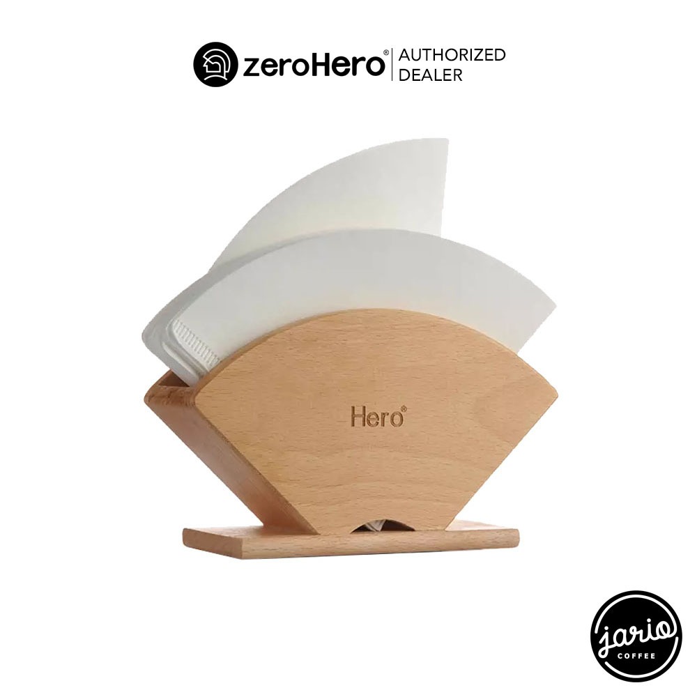 Jario x zeroHero กล่องไม้เก็บกระดาษกรองกาแฟ zeroHero Coffee Paper Filter Stand