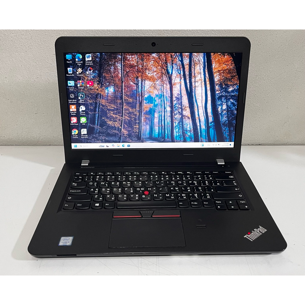 Lenovo E460 โน๊ตบุ๊ค Notebook มือสอง สภาพสวย Core i5 Gen6 Ram4G SSD 240G จอ 14“ ฟรีเมาส์ไร้สาย