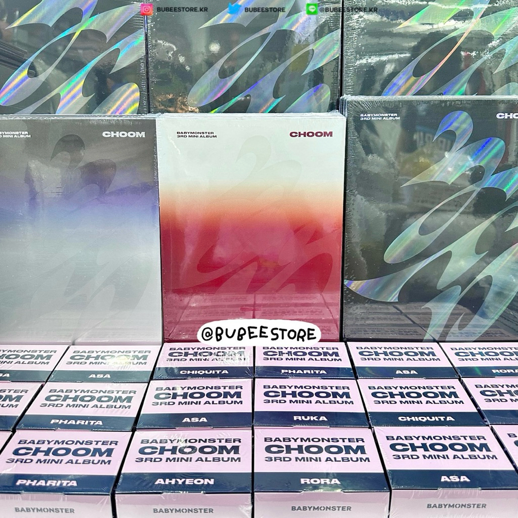 (ใช้โค้ดลด 20% สูงสุด 1000.-) พร้อมส่ง มีส่งด่วน 🛵 BABYMONSTER 3rd MINI ALBUM [춤 (CHOOM)]