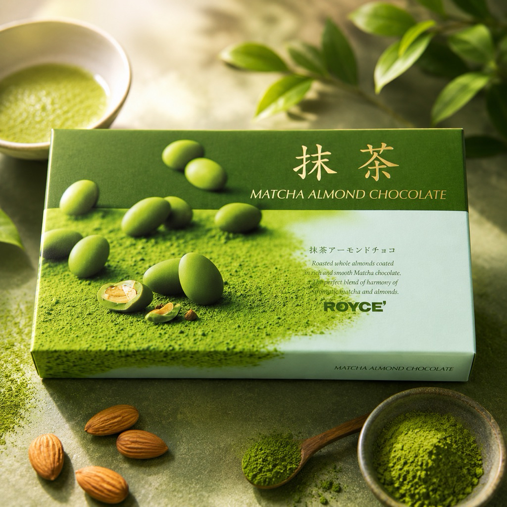Royce matcha almond chocolate🇯🇵