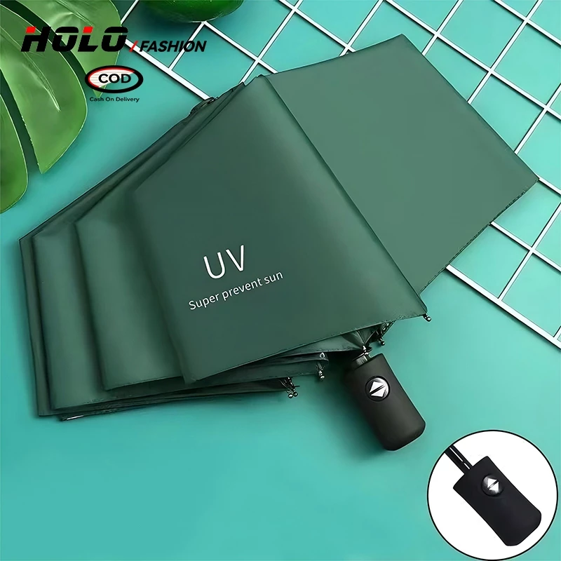 ร่มพับอัตโนมัติ UV เสริมโครง 8 กระดูก thumbnail 5