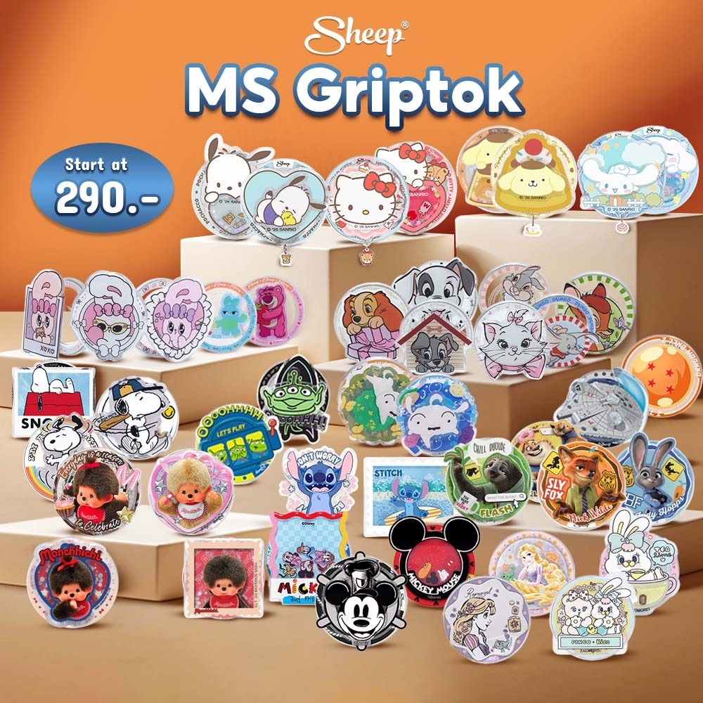 [Griptok แบบเเม่เหล็ก] ที่จับมือถือ กริ๊ปต็อกแม่เหล็ก สำหรับใช้กับเคสมีแม่เหล็ก Griptok MS ติดแน่นไม่หลุดง่าย ลิขสิทธิ์