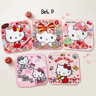 พร้อมส่ง ผ้าเช็ดหน้า เซต 5 ชิ้น มี 2 ไซส์ (15x15cm.) กับ (20x20cm.)