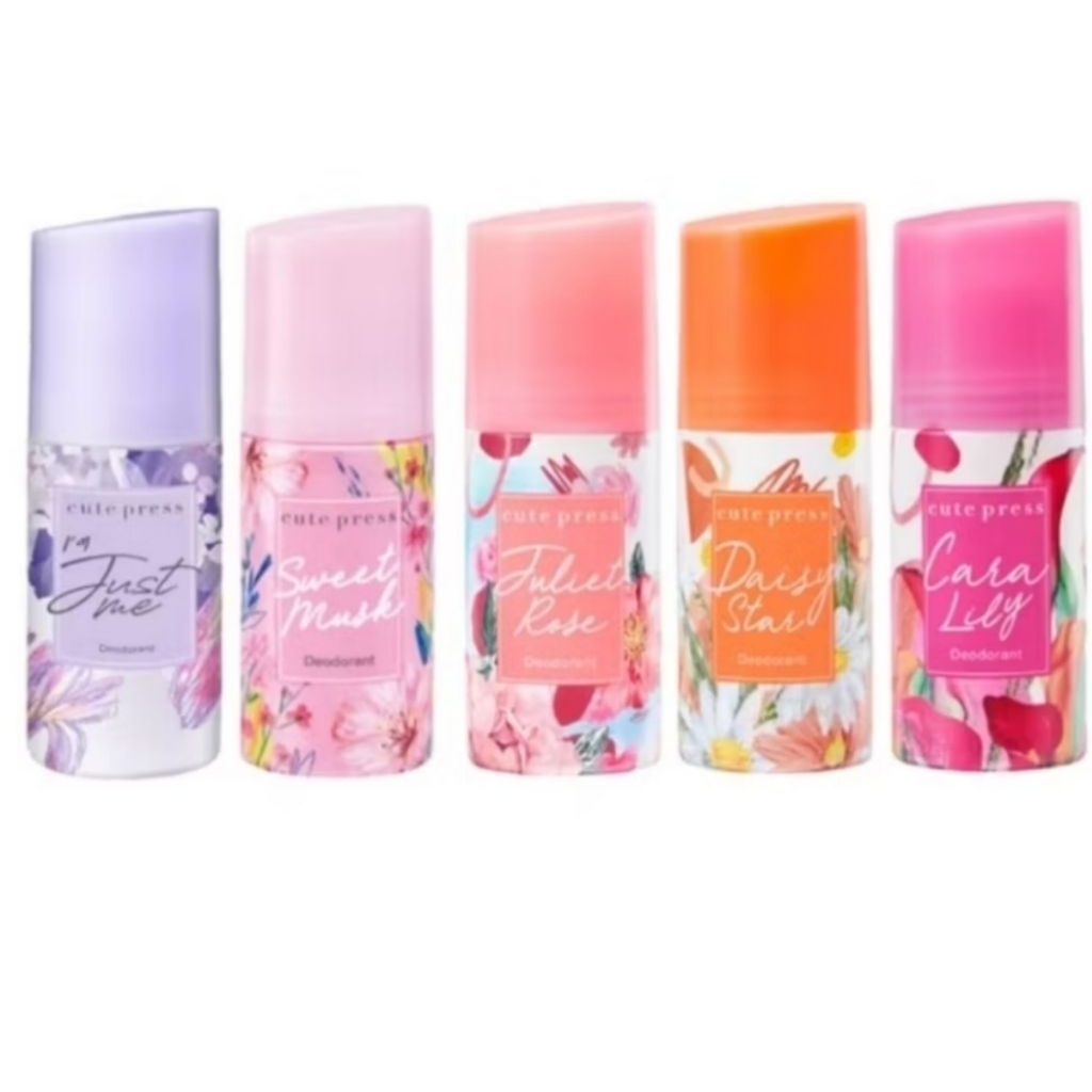 โรลออน Cute Press 60ml ระงับกลิ่นกาย กลิ่นหอมยาวนานตลอดวัน