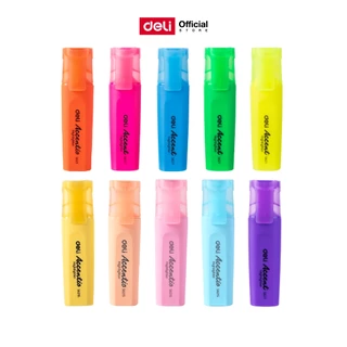 ปากกาไฮไลท์ Deli รุ่น S621 สำหรับเน้นข้อความ หัวตัด 1-5mm ( มี 6 สี / จำหน่าย 1 แท่ง) Highlighter