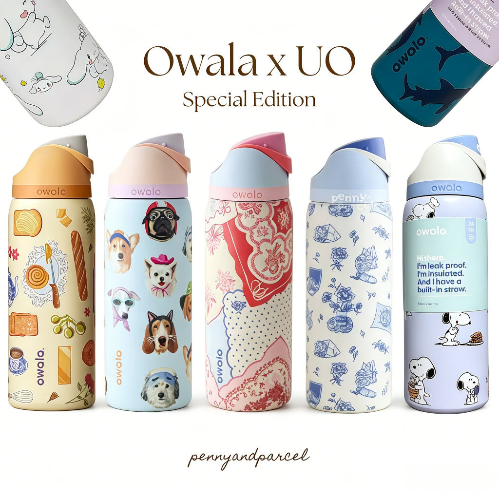 📍พร้อมส่ง ของแท้ US📍Owala FreeSip 32oz กระบอกน้ำเก็บความเย็น 24 ชม. มีหลอดในตัว พกพา แบรนด์จาก US