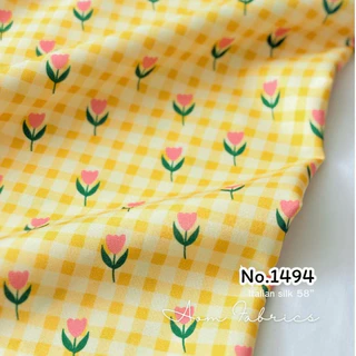 Aom Fabrics 🌷ผ้าไหมอิตาลี่เกรดA 120 แกรม รหัส 1336 , 1492-1497 หน้ากว้าง 58 นิ้ว เนื้อนุ่มลื่น ไม่บาง ลายสวยมากก