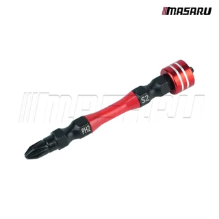 MASARU ชุดดอกไขควงหัวแฉก 2 ดอก รุ่น SADS-110 ขนาด 65 MM เหล็ก S2 ชนิด PH2