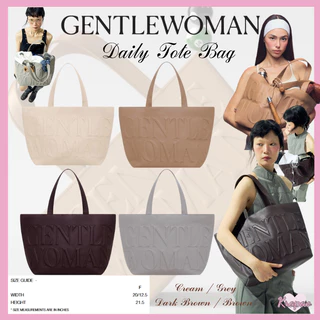 (**พร้อมส่ง)🔥🔝แท้ Gentlewoman Daily Tote Bag💯Official Gentlewoman กระเป๋า กระเป๋าสะพายไหล่ กระเป๋าหนัง ขนาดใหญ่