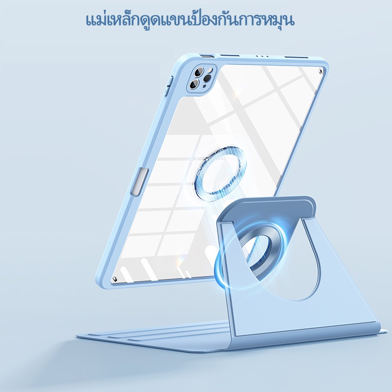 เคสไอแพด gen11 case ipad gen10 สำหรับ ipad air pro 10.2 / 10.9 / 11 นิ้วแม่เหล็กดูดปลอกป้องกันการหมุน