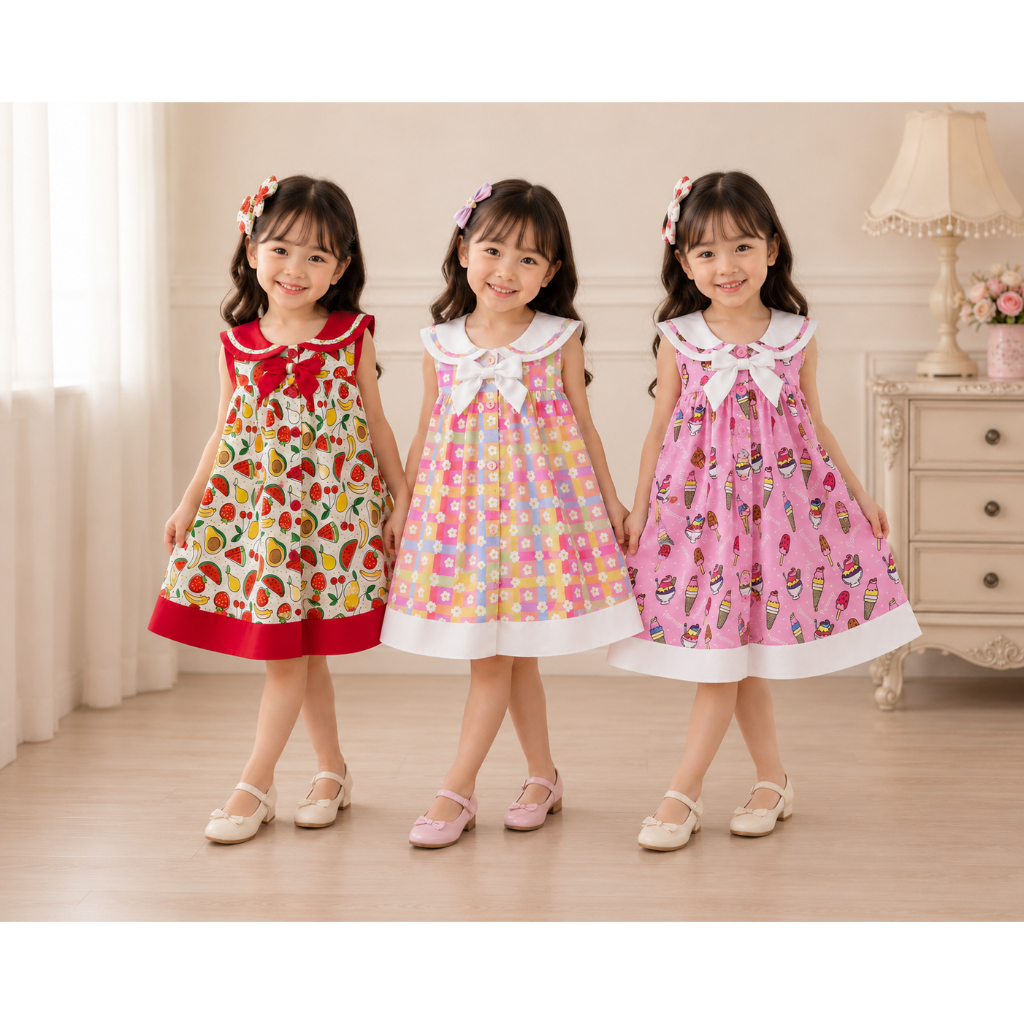 Gymboree Bno เสื้อผ้าเด็กผู้หญิง  ชุดเดรส  1-5 ขวบ