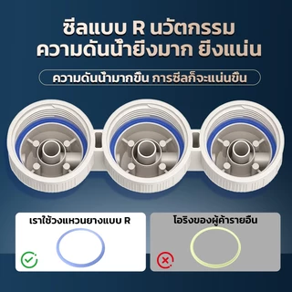 เครื่องกรองน้ำ 3 ขั้นตอน ขนาด 10 นิ้ว แบบใส ใช้ในครัวเรือน กรองน้ำประปาในครัว กำจัดสิ่งเจือปนและกลิ่นไม่พึงประสงค์