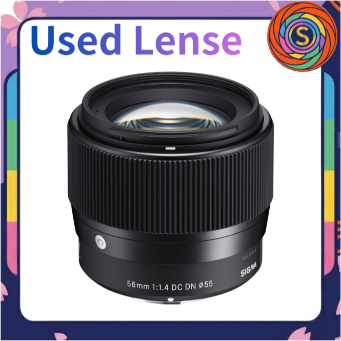 【Secondhand】Sigma 56mm F1.4 DC DN Contemporary Portrait Prime Lens Canon EF-M Mount APS-C Mirrorless