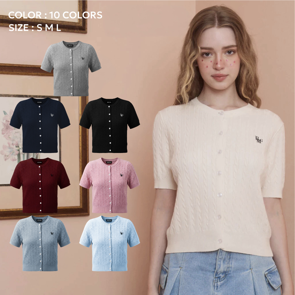 ป้ายยา! Softie Knit Top เสื้อคอกลมสุดน่ารัก เนื้อนุ่มใส่ได้ทุกวัน | Bemingtop738