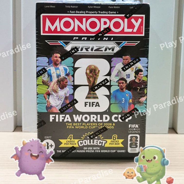 [มือ1] การ์ดฟุตบอล Monopoly Panini Prizm FIFA World Cup Trading Cards Booster Box (EN) ลิขสิทธิ์แท้ 100%
