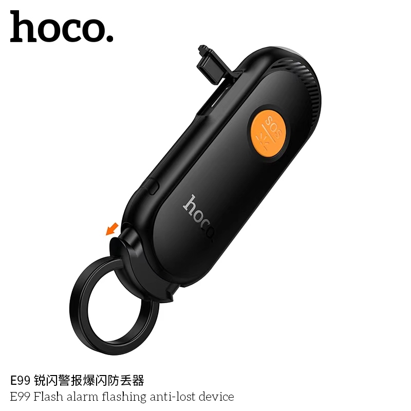 อุปกรณ์ป้องกันการสูญหายแบบติดตามตำแหน่ง ระบบ iOS HOCO E99 ใช้เป็นไฟฉาย ส่งเสียงแจ้งเตือนได้ ค้นหาแม่นยำ พกพาง่าย