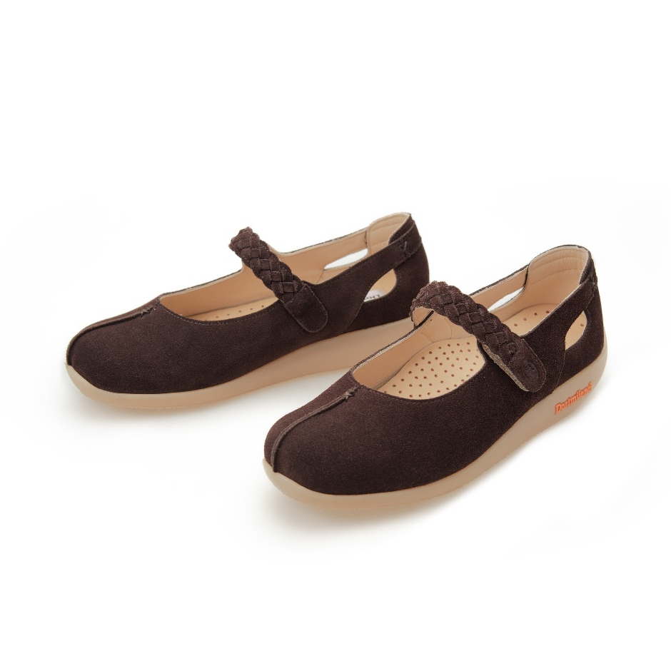 Dortmuend Chic Mary Jane JS851 010-000 Dark Brown รองเท้าทรงแมรี่เจน