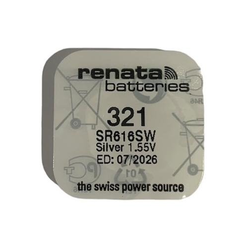 ถ่านกระดุม Renata ถ่านของแท้ 1.55V SR616SW , 321 / SR616SW  แบ่งจำหน่าย 1เม็ด,5เม็ด