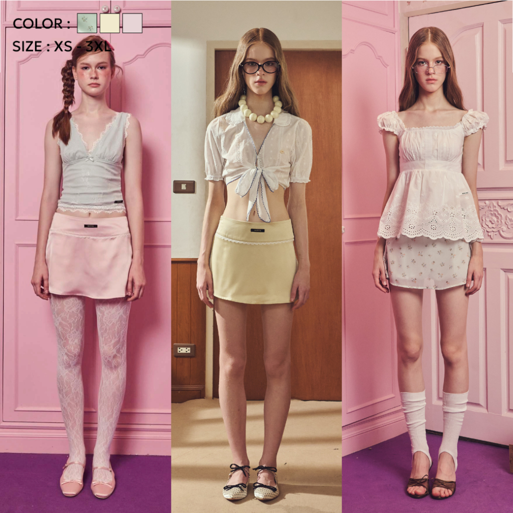 Bemingskirt092(XS-3XL)-Nariko Skirt - กระโปรงทรงเอช่วยพรางช่วงสะโพกและทำให้ลุคดูเพรียว