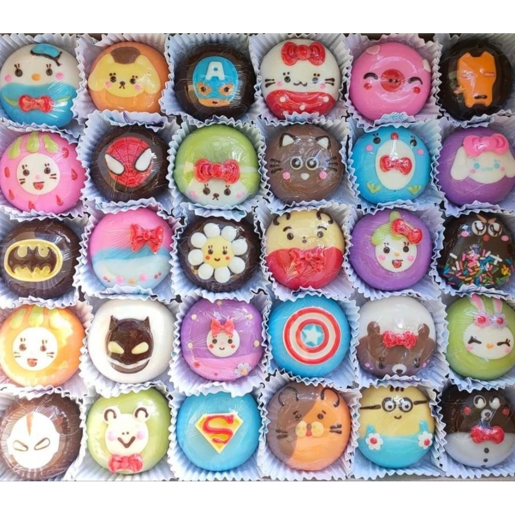 โดนัทแฟนซีลายการ์ตูนน่ารักๆ แป้งนุ่มหอมอร่อย ผลิตสดใหม่ทุกวัน