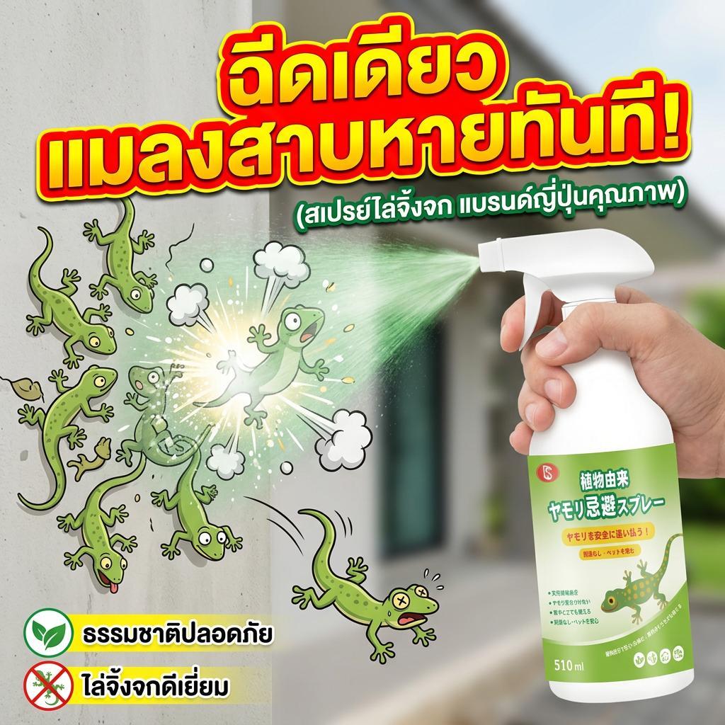 🦎แค่ฉีดครั้งเดียว จัดการทั้งรัง🦎 ไล่จิ้งจก สเปรย์ไล่จิ้งจก ไล่ตุ๊กแก สูตรจากพืช ปลอดภัยสำหรับทุกคนในครอบครัว 500ml