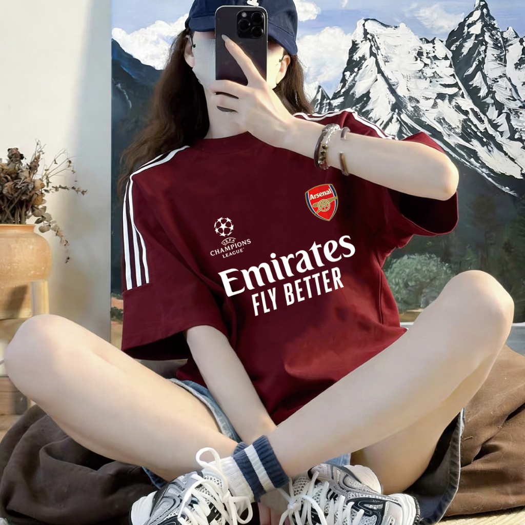 Q-1499 เสื้อยืด ดีไซล์แทบแขน แฟชั่นสไตล์เกาหลี สวมใส่สบาย