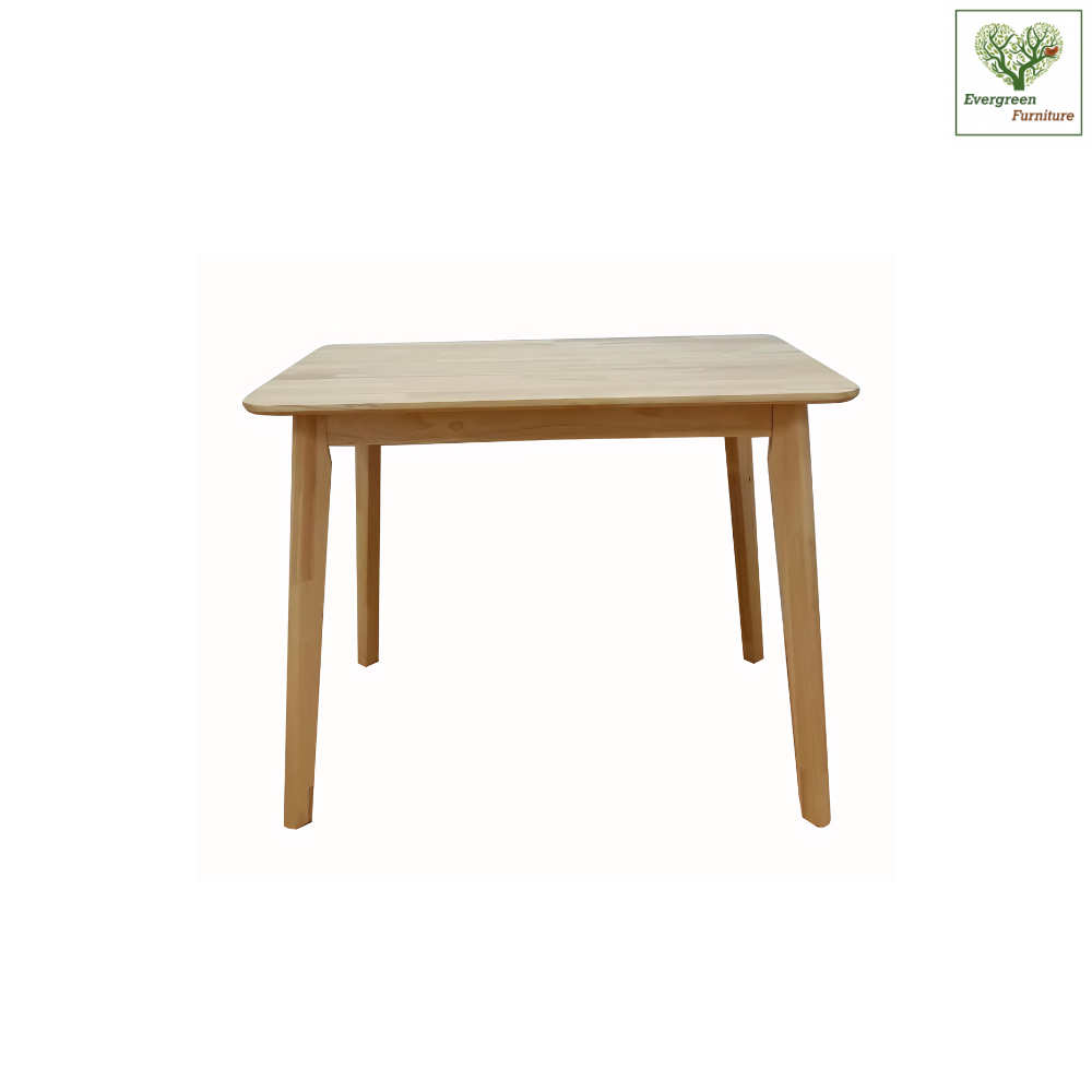 Evergreen Furniture โต๊ะกินข้าวไม้ยางพาราแท้ ขนาด 2 เมตร (ราคานี้เฉพาะโต๊ะ)
