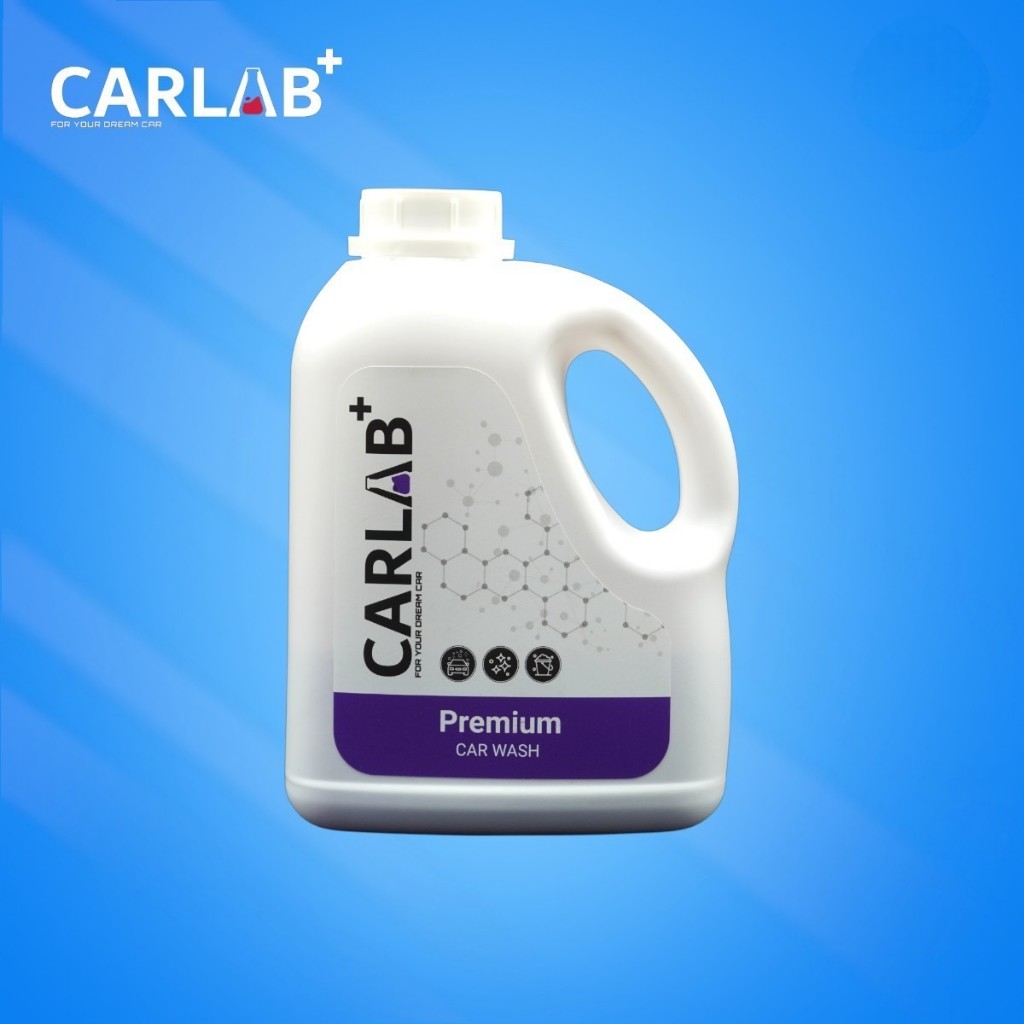 แชมพูล้างรถเกรดพรีเมียม CARLAB+ Premium Car Wash แชมพูล้างรถเกรดพรีเมียม สูตรผสมแว๊กซ์