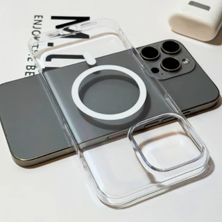 เคสใสนิ่ม แม่เหล็ก ชาร์จได้ สำหรับรุ่น iPhone 11 12 13 14 15 16 17 Pro Max TPU