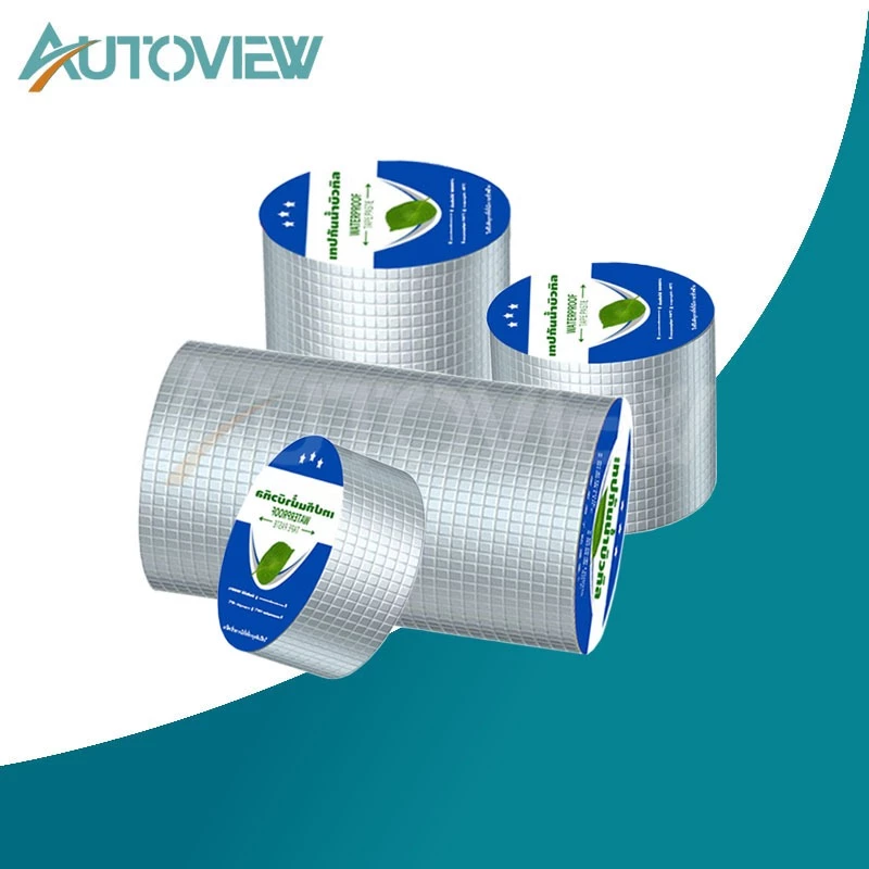 Autoview เทปกาวกันรั่วอลูมิเนียม 5/10/15/20CM*5M กันฝุ่นกันน้ำ สำหรับหลังคา ห้องน้ำ ท่อประปา ไม่ต้องเครื่องมือ ใช้งานง่า