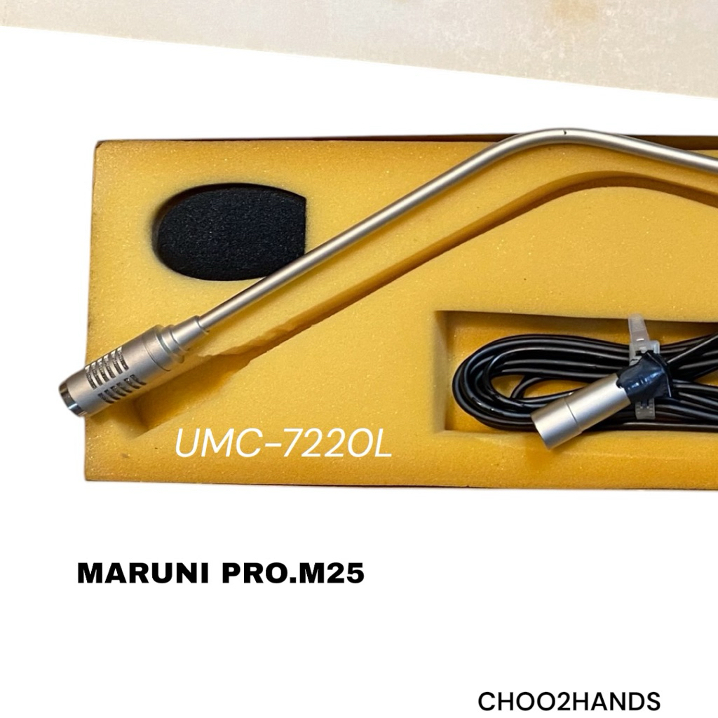 MARUNI PRO.M25 UMC-7220L ไมโครโฟนวินเทจ Electret Condenser Mic ไมค์ก้านยาว Made in Japan ของใหม่เก่า