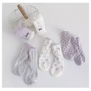 nana*t114*ถุงเทาเด็ก ถุงเทาเด็กผู้หญิง แพ้ค5คู่ พร้อมส่งที่ไทย