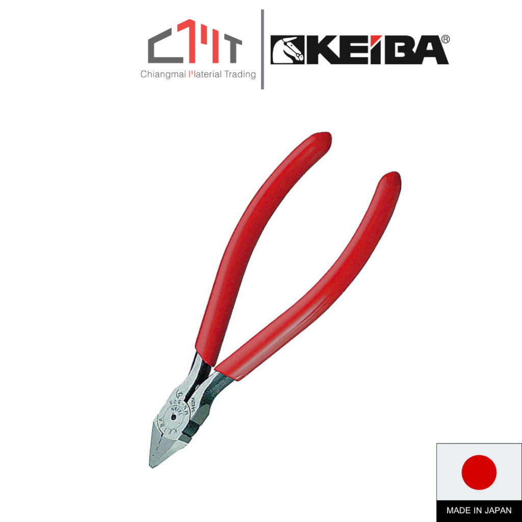 KEIBA คีมปากเฉียง มินิ ด้ามบาง ขนาด 5"(125mm.) Micro Nippers (tapered type)No.MN-B05