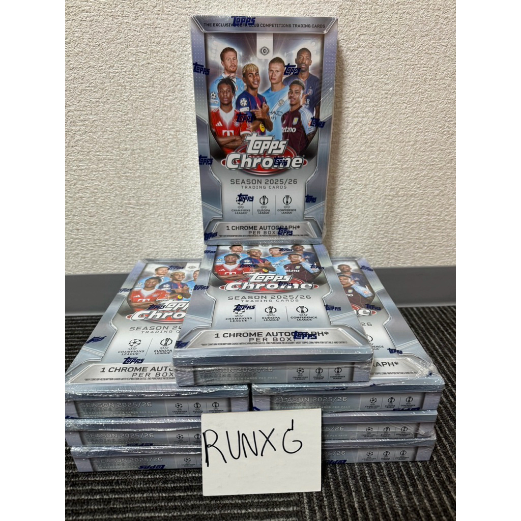 🚨พร้อมส่ง🚨 2025/26 Topps Chrome UEFA Club Competitions Soccer Hobby