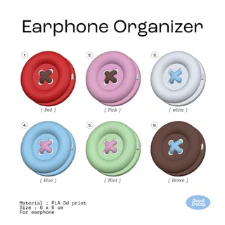 Earphone Organizers ที่เก็บสายหูฟังน่ารัก ลายกระดุม