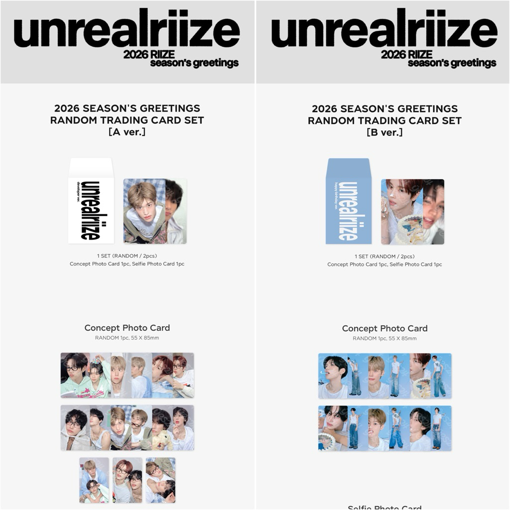 พร้อมส่ง ✨RIIZE - 2026 SSGT RANDOM TRADING CARD