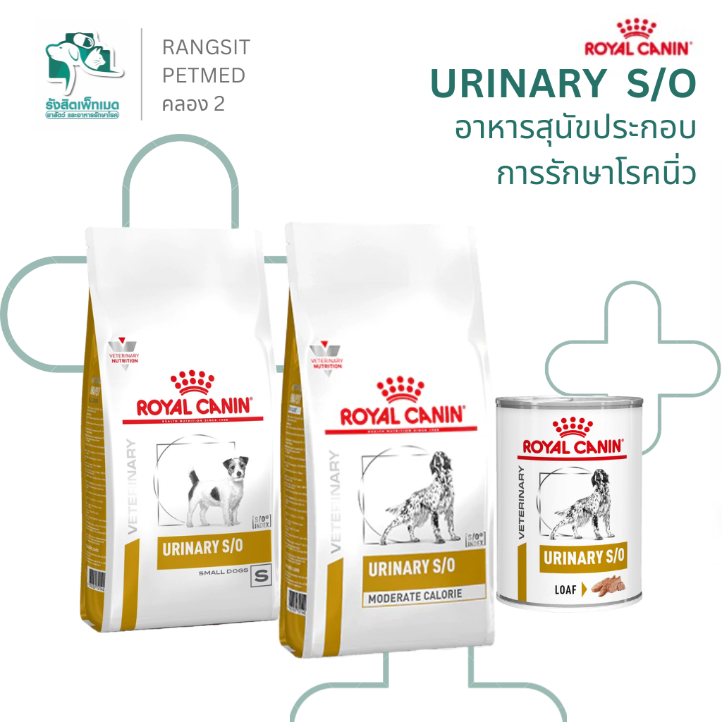 Royal Canin Veterinary Urinary S/O อาหารสุนัขประกอบการรักษาโรคนิ่ว สูตรดูแลระบบทางเดินปัสสาวะ