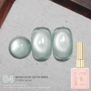 Nawoelite สีลูกแก้ว 9 สี สีทาเล็บเจล เจลทาเล็บสีน้ำ 9 สี เนื้อใสเงางามเหมือนน้ำ มีประกายเพชรเม็ดเล็กในตัว สวยใสสะอาดตา