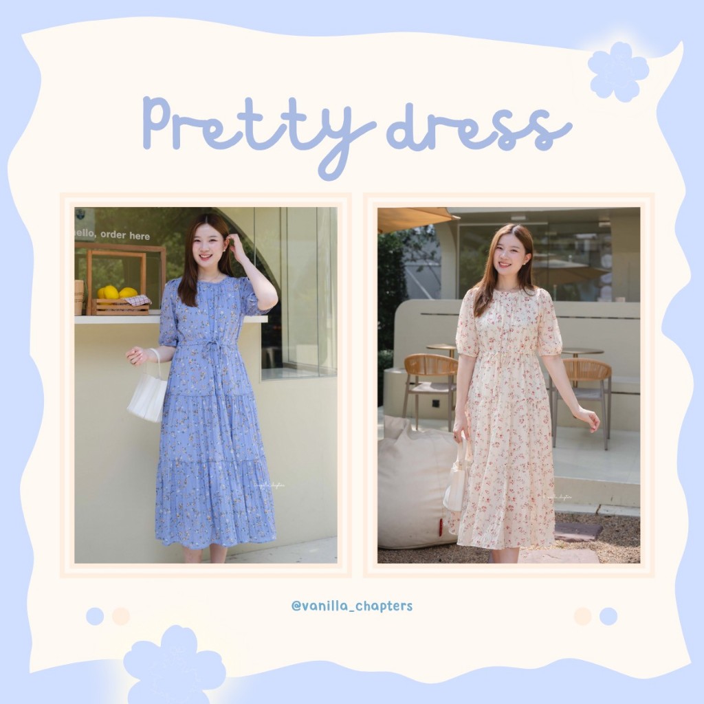 pretty floral dress (vanilla_chapters)