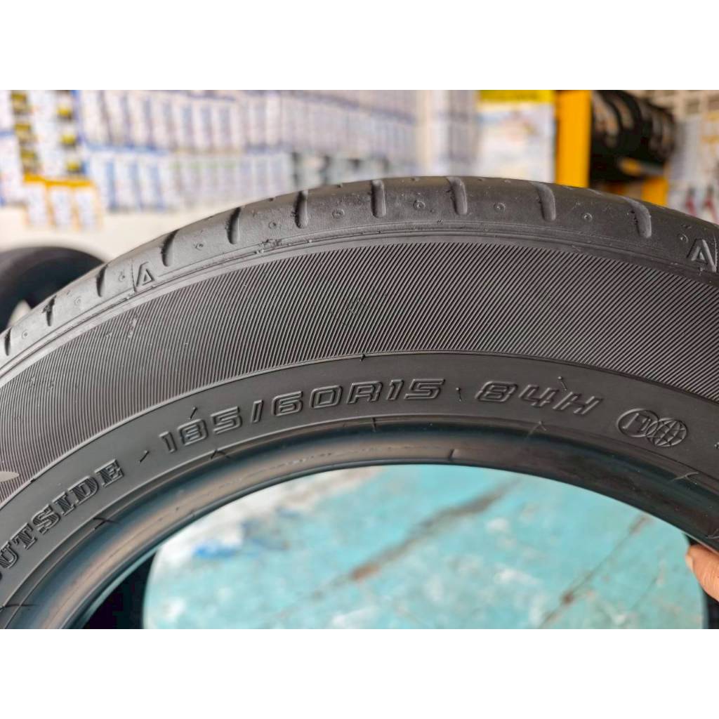 ยางเปอร์เซ็นต์  ยางมือสอง Dunlop ขนาด 185 60 R15 ปี19 ราคา 149 บาท