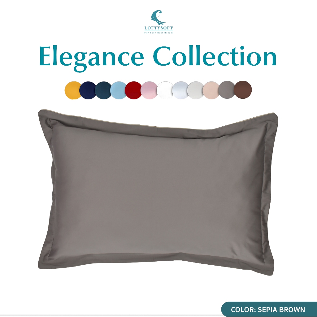 LOFTYSOFT ปลอกหมอน CottonSilk 550 เส้นด้าย Eterna Collection - Cashmere