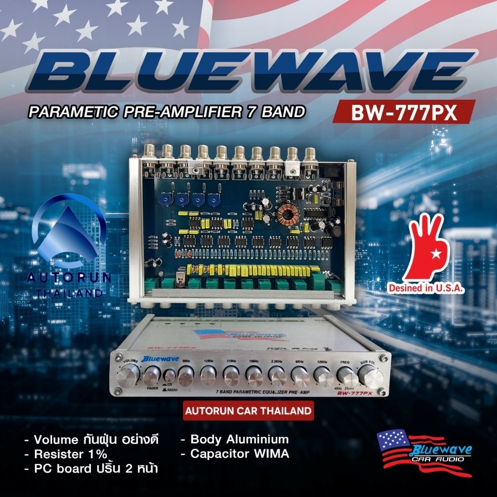 ปรี7แบนต์บลูเวฟBW-777PXตัวแรงแยกซับสินค้าลิขสิทธิ์แท้🇺🇸ปีล่าสุด2026