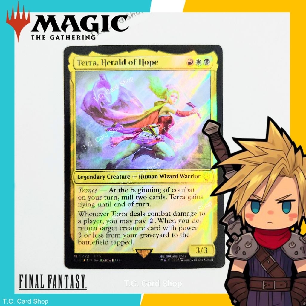 Terra, Herald of Hope (Surge Foil) - M004 - FFVI - Final Fantasy - Magic the Gathering (MTG) (FIC)