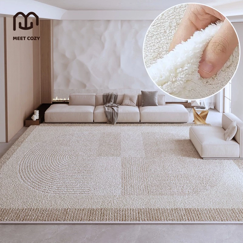 MEET COZY พรมปูพื้นห้อง ขนนิ่ม พรมแคชเมียร์เลียนแบบ พรมปูพื้น carpet living room #1 DB-Slan