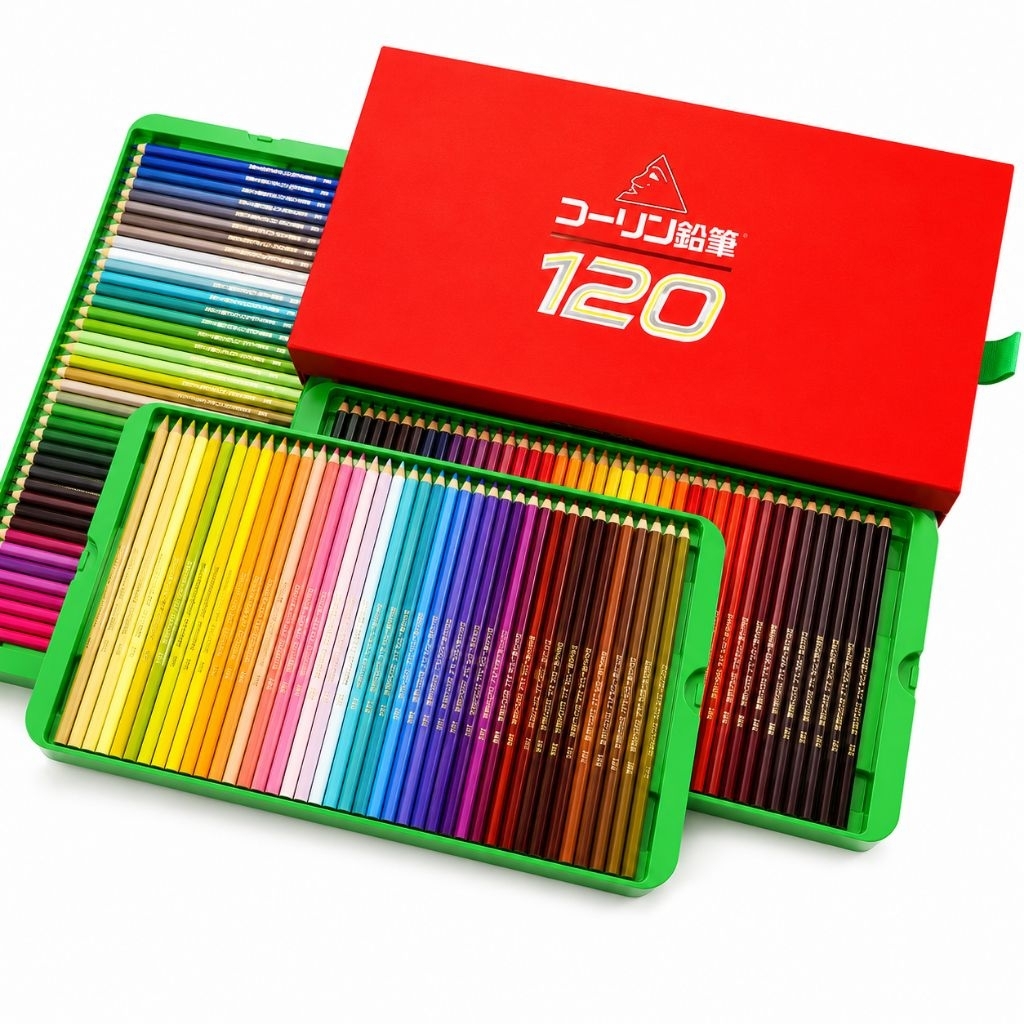 ดินสอสีไม้ Colleen 120 สี รุ่น 775 กล่องพรีเมียม สีครบ ไล่เฉดสวย ระบายลื่น สำหรับวาดรูป งานศิลปะ