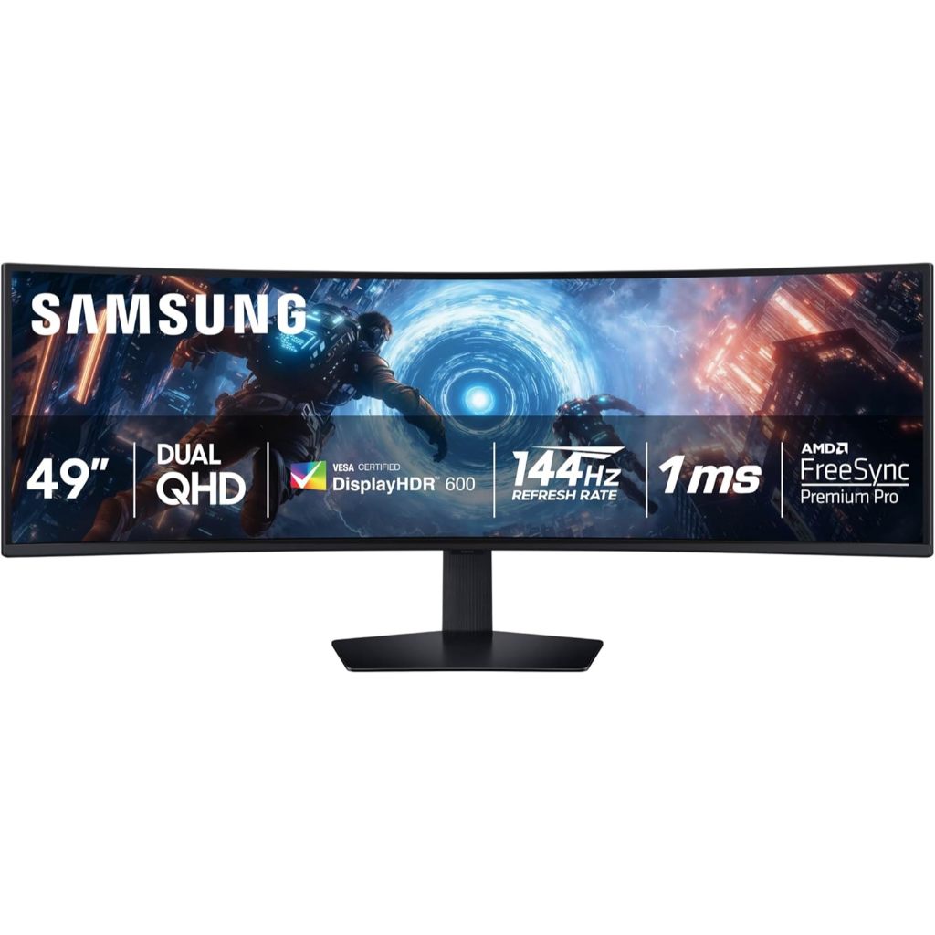 Samsung VA 49" Odyssey G9 G91F DQHD 144Hz LS49FG912EEXXT Curved Gaming Monitor